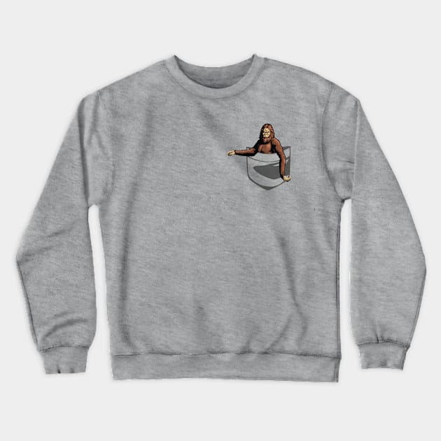 Faux Pocket Bigfoot Crewneck Sweatshirt by Bigfinz